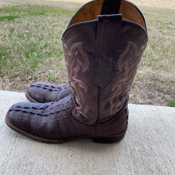 Men’s Crocodile Cowboy Boots - Picture 2 of 5